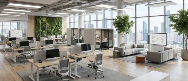 Quy Trình Setup Văn Phòng Mới: Từ Bản Vẽ 3D Đến Hiện Thực Hóa